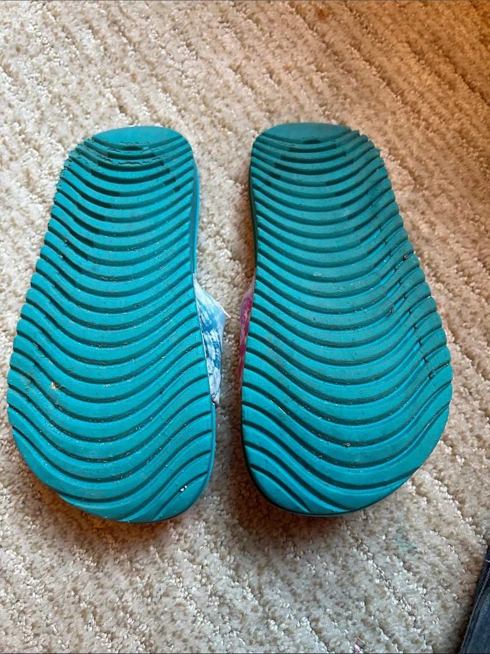 Nike Pink Tie-Dye Strap Slide Sandals